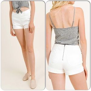 White Sailor White Shorts NWT
